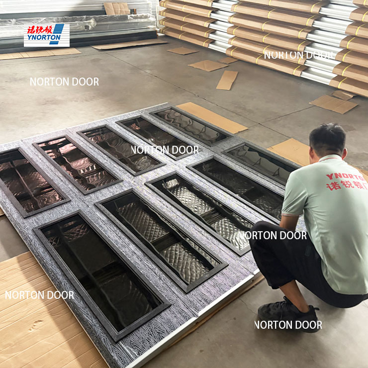 Aluminiumglas automatische Garagentüren